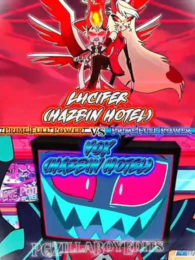 Lucifer (HH) VS Vox (HH) #hazbinhotel