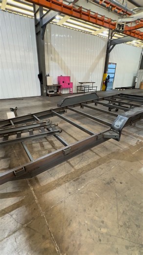 While touring the production facility at Delco, we found one of our trailers being made that will eventually make its way to Alaska. | White Spruce Trailer Sales