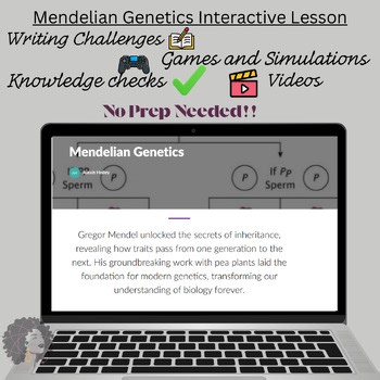 Biology Mendelian Genetics Online Interactive Learning Module- SCORM