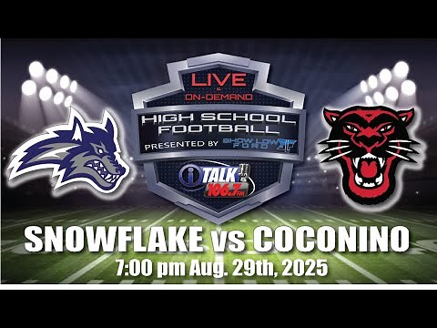 Snowflake Lobos vs Coconino Panthers | 2025 4A Season Opener LIVE in Flagstaff! Full Game