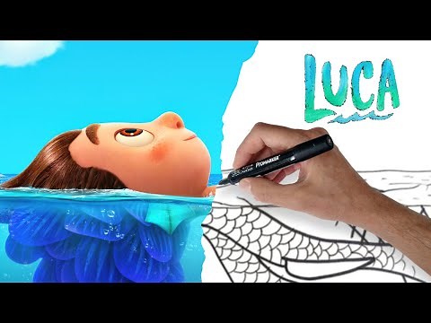 How to draw Luca | Luca Drawing and Coloring