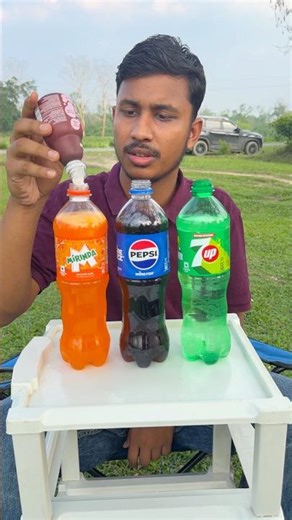 Gelembung Sabun pepsi mirinda sprite soda experiment