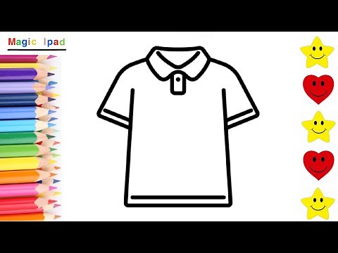 Como dibujar un POLO DE VESTIR | dibujos para niños 💓⭐ How to draw a POLO SHIRT | drawings for kids