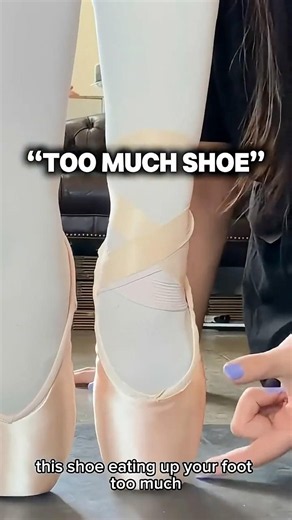 Feet too small for pointe shoes? #ballet #pointeshoes