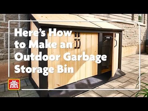DIY Outdoor #garbage Storage Bin