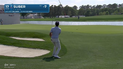 Jackson Suber makes birdie on No. 17 at Houston Open