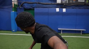 DAVIS USED ROBOTIC LEGS TO BEAT AN NFL PLAYER & STILL FELL 😭💀 | AMP Exclusive