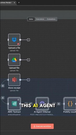 Manage your RECEIPTS with AI | N8N #n8n #ai #chatgpt #openai #ollama #coding #aws #python #code