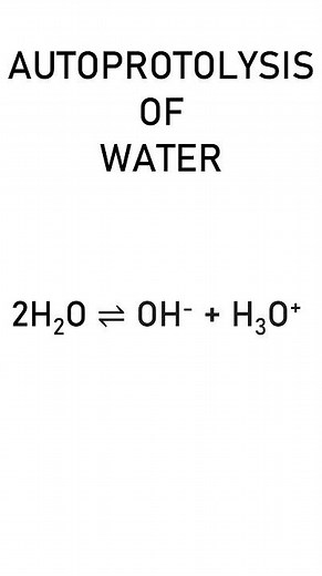 Autoprotolysis of Water Animation | Chemistry | Acid Base Balance