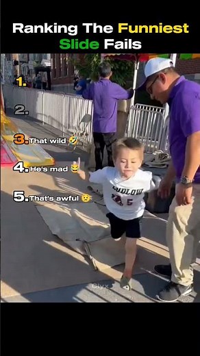 Ranking The Funniest Slide Fails 😂