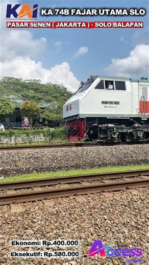 KERETA API PANJANG || KA 74B FAJAR UTAMA SLO || Indonesia Railways #keretaapi #fyp #subscribe