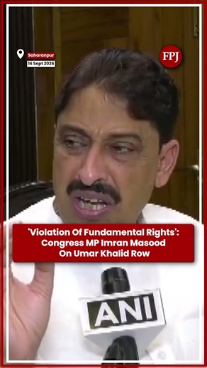 “Violation Of Fundamental Rights”: Congress MP Imran Masood On Umar Khalid Row