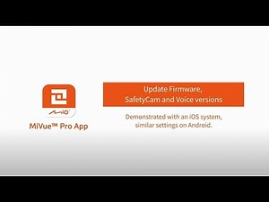 MiVue Pro app - Update Firmware, SafetyCam and Voice versions