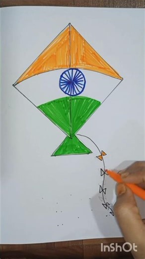 kite easy drawing #how to draw kite patang kaise bnae easy kids drawing #roma chidiya udd maina udd