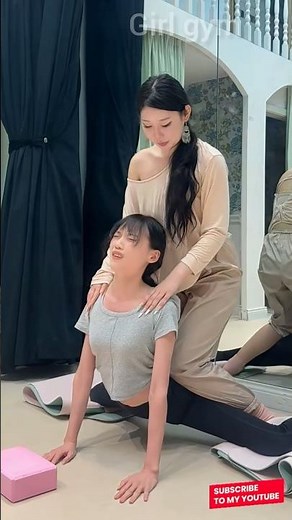 Gymnastics Girl Stretching – Painful Crying Moment in Shorts#girlfitness #shorts #viralshorts