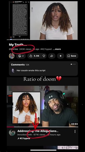 circulating online, the basic story is: * Kenneth (ImNotKenneth) said he discovered messages and FaceTime calls that led him to believe his girlfriend, Kvrtez (Kathelina), was having a relationship with her cousin while they were dating. * He released a video explaining why he believed this and showed what he claimed was evidence from messages and other information on her phone. * The allegation that attracted the most attention was that the cousin was a blood relative, which many people online 