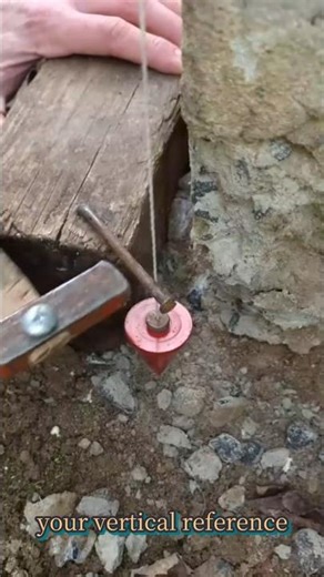 Simple Plumb Line Trick for Perfect Wall Alignment#shorts