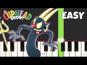 The Cuphead Show - The Devil's Song - EASY Piano Tutorial