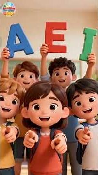 Vowels A–E–I–O–U 🗣️ | Children's Song to Learn Through Play