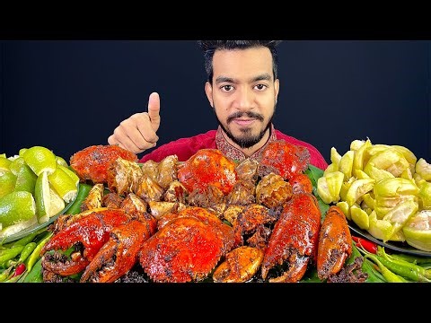 ASMR EATING KING SIZE CRAB FRY EATING SHOW | ASMR MUKBANG SEAFOOD BOIL |GIANT KING CRAB EATING SOUND