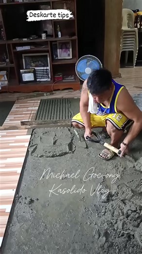 Technique sa pagkakabit ng floor tiles #creative #ideas #diy #project #technique #tiles #installation #construction #workers #reelsviralシfb #tutorial | Michael Goc-ong Kasolido Vlog