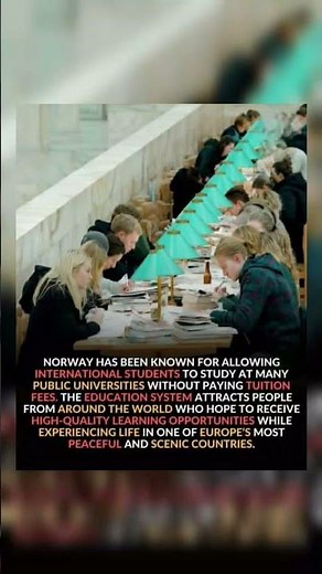 Norway attracts international students with tuition-free public university education. 🎓🇳🇴