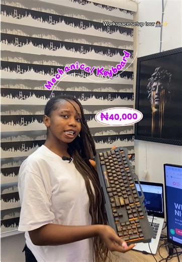 A tour of my coding workspace setup 👩🏽‍💻👨🏽‍💻✨ #coding #setup #workspace #fyp #viral