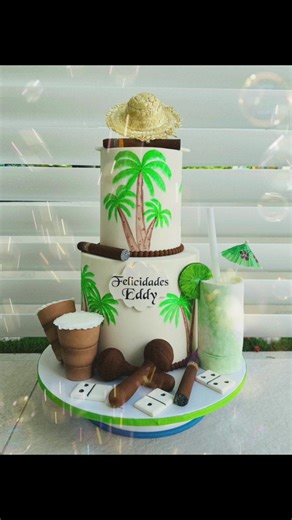 Cuban themed Cake. #cuba #cuban #themedcake #birthdaycake #cake