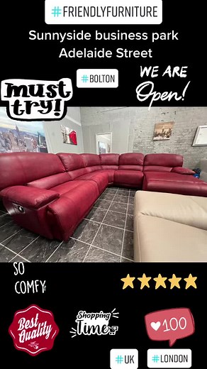 Massive sofa has arrived 🤩👑👑Harvey’s electric recliner corner sofa❤️It is so comfortable that you don’t want to leave the sofa 😍😍😍Red suede 🌹🌹🌹As you can see the corner part like a bed.You can have a great nap on it 😴😴😴Electric recliner seat.Comes in 5 part which also able to make the sofa left or right hand as well 🤗🤗Price: £1250RRP: over £3000Delivery is available 🚚#recliner #harveys #dfs #scs #sofology #lazboy #furniture #home #livingroom #settee #couch #bed