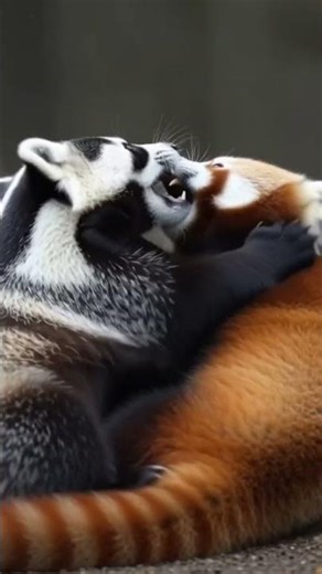 AMERICAN BADGER vs LITTLE RED PANDA