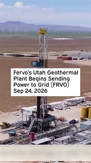 Fervo’s Utah Geothermal Plant Begins Sending Power to Grid #FRVO #FervoEnergy #Geothermal #EGS #AI