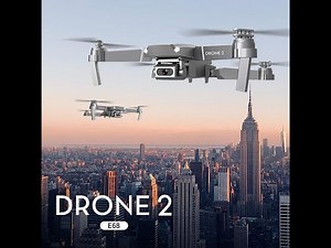 E68 DRONE + 4k wifi live demo & flight test
