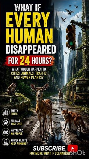 If Every Human Disappeared For One Day ....😱🌏 #science
