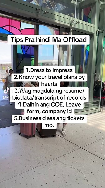 Pag vacation-vacation lang walang transcript of records at resumé. Confidence is the key and your travel by heart. Safe travels.