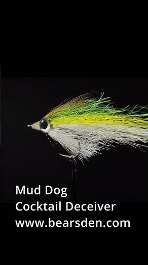 Mud Dog Cocktail Deceiver fly pattern. Tied by Mike Rice. #flytying #flyfishing #fishingequipment