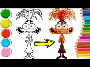 How To Draw Inside Out 2 Easy Step By Step Video For Kids and Preschoolers