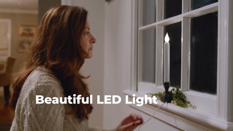 612 Vermont LED Electric Window Candles with Bright Hot Spot, Sensor Dusk to Dawn, Flicker Flame or Steady On, USB Low Voltage Adapter, VT-1270A-4 (Pack of 4, Antique Bronze)