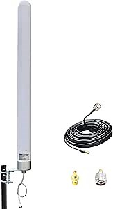 Signalplus Wide-Band WiFi 4G LTE & 5G GSM UMTS CDMA 12dBi Outdoor Omni Directional Cellular Antennas for Routers/Cell Phone Signal Booster Support All USA/Canada Carriers