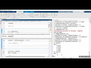 SVD and PINV, a MATLAB demo