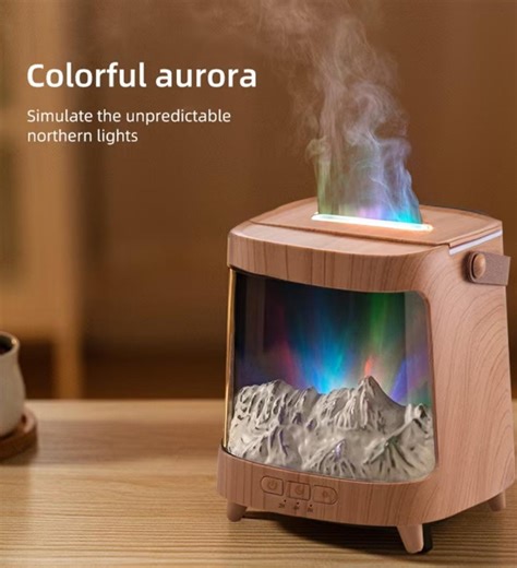 Flame Effect Diffuser Lamp – Aromatherapy Humidifier With LED Fire Light, Relaxing Night Light, Cozy Bedroom Decor, Stress Relief Gift - Etsy