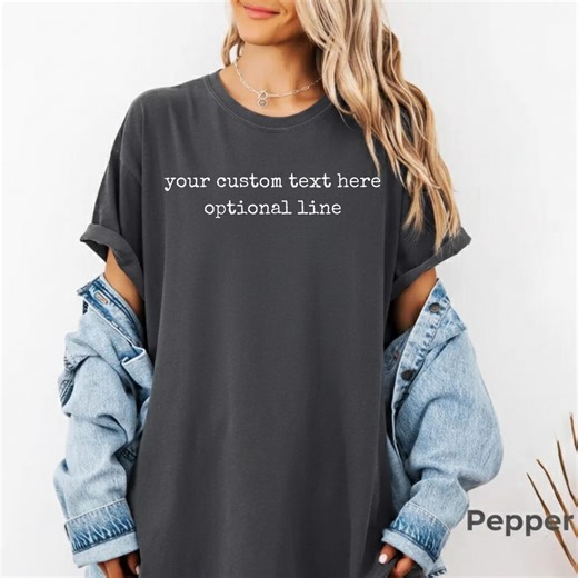 Custom Text Tshirt or Tee: Personalized Matching Shirts - Etsy