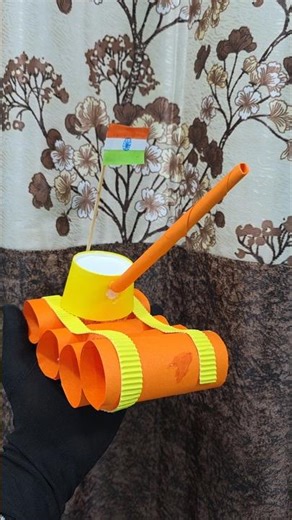 Army tank craft short video #army #tank #shortvideo #shorts #tutorial #diy