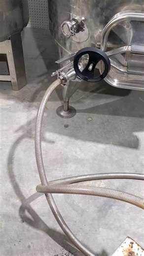 Filtering some blackberry wine to make our popular Cherry Bomb Wine. #wine #winemaker #winery