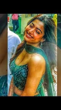 Rashmika Mandanna vertical hot cleavage new compilation full HD in Pushpa event