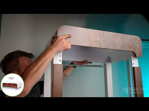 ZipGarden instructional video for home hydroponic unit build