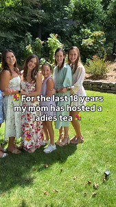 Comment TEA for the program and craft details! We can’t believe it’s been 18 years since my mom started this sweet tradition for her daughters and granddaughters 💕💕 It’s so special every year and some of you all have messaged me over the years that you’ve now started one too. I am so grateful for this special time together and hope you’ll give it a go too! #ladiestea #familytraditions #southern #birmingham #birminghamalabama | She Gave It A Go