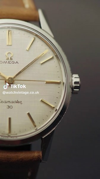 A closer look at our 1962 Omega Seamaster 30 linen. A beautiful piece and now available Omega introduced the Seamaster 30 in 1962. It has a chamfered bezel, faceted lugs and a 35mm case. The 30 refers to the movement which is from Omega’s 30 series of calibres – these movements had a diameter of 30mm and gained a reputation for their accuracy and reliability. By co-incidence, the Seamaster 30 was also water resistant to 30 metres which led to confusion over the derivation of the name #omega #ome