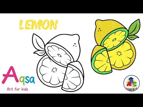 L for Lemon Alphabet Coloring Pages | Easy Learning for Toddlers