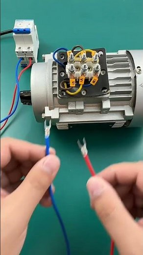 380V मोटर को 220V पर चलाने का आसान तरीका ⚡ | Motor Connection Trick | #shorts #motorconnection