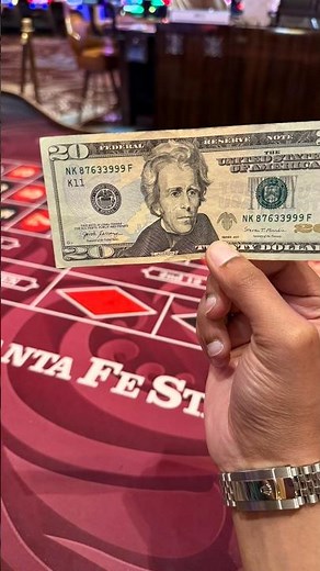 $20 at the Casino on Roulette… One spin, All in